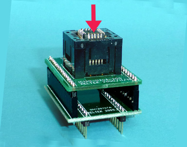 How to use DX2020 PLCC programmer adapter